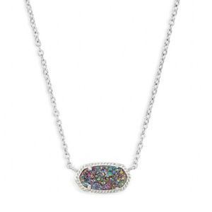 Kendra Scott Elisa Multicolor Drusy Necklace